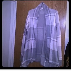Oversized Plaid Cardigan/Sweater!
